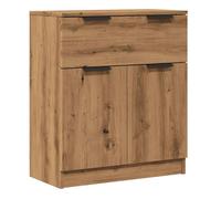 vidaXL Aparador Roble Artisan de madera de ingeniería 60x30x70 cm