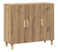 vidaXL Aparador de Madera de ingeniería Roble Artisan 90x34x80 cm, Armario, Armario de Almacenamiento, Armario Auxiliar, Armario aparador