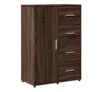Vidaxl aparador de madera de ingeniería roble marrón 60x31x84 cm