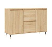 vidaXL Aparador de Madera de ingeniería Roble Sonoma 101,5x35x70 cm, Armario de almacenaje, Mueble aparador, Mueble de almacenaje de Cocina, bufé