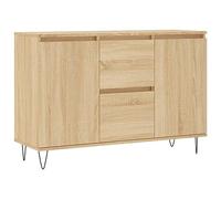vidaXL Aparador de Madera de ingeniería Roble Sonoma 101,5x35x70 cm, Armario de almacenaje, Mueble aparador, Mueble de almacenaje de Cocina, bufé
