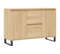 vidaXL Aparador de Madera de ingeniería Roble Sonoma 101,5x35x70 cm, Armario de almacenaje, Mueble aparador, Mueble de almacenaje de Cocina, bufé