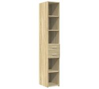 vidaXL Aparador de Madera de ingeniería Roble Sonoma 30x42,5x185 cm, aparador Alto, alacena, Armario Auxiliar, Armario, Armario de almacenaje