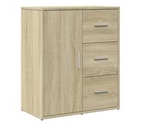 vidaXL Aparador, Alacena Alta con Almacenamiento, Armario Auxiliar de Buffet, Mueble para Salón Cocina Pasillo, Madera de Ingeniería Roble Sonoma