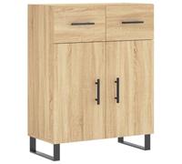 vidaXL Aparador de Madera de ingeniería Roble Sonoma 69,5x34x90 cm
