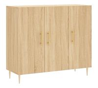 vidaXL Aparador de madera de ingeniería Roble Sonoma 90x34x80 cm