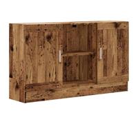 vidaXL Aparador de Madera ingeniería Envejecida Negro 120x30,5x70 cm
