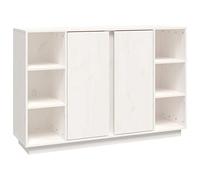 vidaXL Aparador de Madera Maciza de Pino Blanco 120x35x80 cm