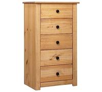 vidaXL Aparador de Madera Pino Estilo Panamá Mobiliario Decoración Duradero Robusto Resistente Práctico Funcional Elegante Moderno Útil 46x40x89cm