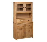 Vidaxl aparador de madera maciza de pino estilo panamá 93x40,5x180 cm