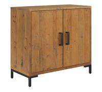 Vidaxl aparador de madera maciza de pino marrón 75x35x70 cm