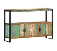 vidaXL Aparador de madera maciza reciclada 120x30x75 cm – rústico, acabado cepillado, resistente