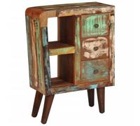 vidaXL Aparador de Madera Maciza reciclada 55x30x80 cm, Armario de Almacenamiento, Armario de aparador, Armario de Pasillo, Buffet