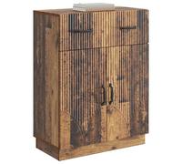 vidaXL Aparador de madera recuperada 66 x 34,5 x 87 cm, material de madera, almacenamiento para sala de estar, aparador moderno, armario de buffet rectangular, mueble elegante, suficiente para la