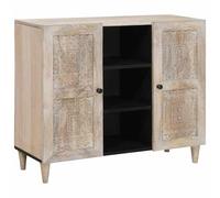 vidaXL Aparador de madera - Un mueble moderno para el salón, elegante y espacioso, fabricado en madera de mango, es una solución minimalista para organizar tu hogar y decorarlo con estilo.