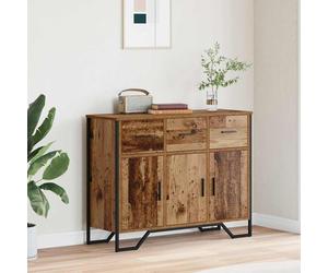 vidaXL Aparador de Madera ViejaAparador RústicoAlmacenamiento Buffet