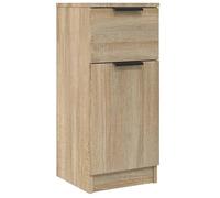 vidaXL Aparador de Mueble Armario Espacio Almacenamiento Auxiliar Consola Teléfono Cajones Salón en Casa Madera Contrachapada Color Roble