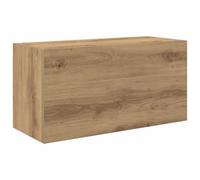 vidaXL Aparador de pared de baño en madera de roble, armario de almacenamiento para cuarto de baño, 60x25x30cm