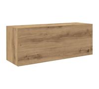 vidaXL Aparador de pared de baño en madera de roble, armario de almacenamiento para cuarto de baño, 80x25x30cm