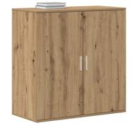vidaXL Aparador de Roble Artesano de | Almacenamiento con Estilo en Madera Ingeniada 79 x 38 x 80cm. Diseño de Puerta con Bisagra para un Acceso Fácil. Mueble Rústico para el Comedor, Gabinete de Sa
