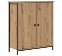 vidaXL Aparador de Madera y Acero Roble Artisan 70x30x80 cm