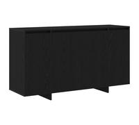 vidaXL Aparador de Roble Negro Roble Negro Madera MDF 135 x 41 x 75 cm