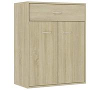 vidaXL Aparador de Roble Sonoma, 60 x 30 x 75 cm, Color Naranja