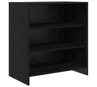 vidaXL Aparador En Roble Negro 70X41X75 cm Diseño Moderno Duradero Amplio Almacenamiento Y Fácil Montaje para Mesa Buffet De Comedor Sala De Estar Armario Muebles De Madera Elaborada Solución Elegant