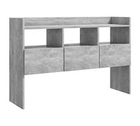 vidaXL Aparador Entrada Acento Pasillo Vestíbulo Recibidor Auxiliar Decoración Hogar Casa Escritorio Mueble de Contrachapada Gris Hormigón 105x30x70cm