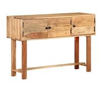 vidaXL Aparador Entrada Pasillo Vestíbulo Recibidor Auxiliar Decoración Hogar Casa Escritorio Muebles Mobiliario 115x35x75 cm Madera Maciza de Acacia