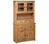 vidaXL Aparador Estilo Panamá Range Casa Hogar Habitación Dormitorio Muebles Mobiliario Bricolaje Decoración Diseño 93x40,5x180 cm Madera Pino Maciza