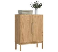 vidaXL Aparador Floro Marrón Cera 70 x 30 x 70,5 cm