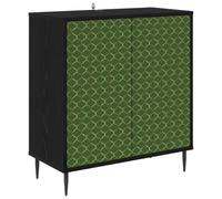 vidaXL Aparador GELEEN Roble Negro 69 x 33 x 76 cm, Aparador Rectangular Moderno, Unidad de Almacenamiento Elegante para Sala y Comedor, solución Funcional para el hogar