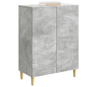 vidaXL Aparador Gris Hormigón 66 x 34,5 x 90 cm Madera de Ingeniería, Aparador Vintage, diseño Compacto, Madera Resistente, Mueble Funcional, Organizador para Sala, aprovecha Espacio