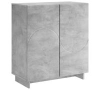 vidaXL Aparador Gris Hormigón 67 x 34,5 x 75 cm Madera de ingeniería