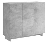 vidaXL Aparador Gris Hormigón 85,5 x 31 x 75 cm Madera de ingeniería