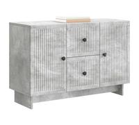 vidaXL Aparador Gris Hormigón 89 x 34,5 x 60 cm Madera de Ingeniería