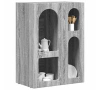 vidaXL Aparador Gris Sonoma 59 x 35 x 80.5 cm Madera de ingeniería, Conjunto de Mesa Moderno y Duradero para Reuniones Familiares, Diseño Rectangular Estiloso, Decoración Versátil, Acabado de Calidad