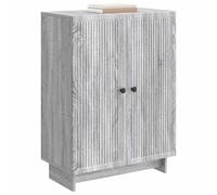 vidaXL Aparador Gris Sonoma 66 x 34,5 x 90 cm Madera de Ingeniería, Aparador Vintage Rectangular, Espacio Amplio para Sala, Mueble Moderno, Funcional y organizado