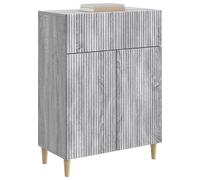 vidaXL Aparador Gris Sonoma 66 x 34,5 x 90 cm Madera de Ingeniería, Atractivo aparador, Mueble de Madera Vintage, gabinete Rectangular, solución para el hogar, Organiza tu Comedor