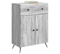 vidaXL Aparador Gris Sonoma 66 x 34,5 x 90 cm Madera de Ingeniería, Unidad Moderna para Sala, almacén Buffet, Gran Espacio, Elegante Organizador de Comedor