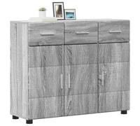 vidaXL Aparador Gris Sonoma 88,5 x 30,5 x 73 cm Madera de ingeniería, Armario Moderno y Amplio, Ideal para Almacenamiento, diseño Rectangular, Mueble Duradero para el salón