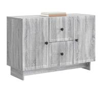 vidaXL Aparador Gris Sonoma 89 x 34,5 x 60 cm Madera de Ingeniería