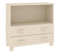 Vidaxl aparador hamar madera de pino maciza marrón miel 85x35x80 cm