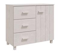 Vidaxl aparador hamar madera maciza de pino blanco 90x40x80 cm