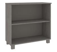 Vidaxl aparador hamar madera maciza de pino gris claro 85x35x80 cm