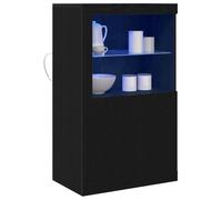 vidaXL Aparador LED 60,5 x 37 x 100 cm Madera de ingeniería | Montones de espacio para tus cosas, Acabado mate moderno que combina con cualquier decoración,