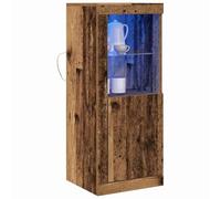 vidaXL Aparador LED Marrón 41 x 37 x 100 cm Madera de ingeniería | El acabado de madera vieja se ve increíble y le da un toque especial,