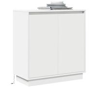 vidaXL Aparador LED para Blanco 71 x 34,5 x 75 cm, Comedor, aparador Moderno con Almacenamiento LED, Mueble Rectangular, Elegante Vitrina práctica
