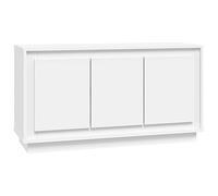 vidaXL Aparador Madera contrachapada Blanco 102x35x55 cm, Armario, Armario de almacenaje, aparador de Sala de Estar, Armario aparador